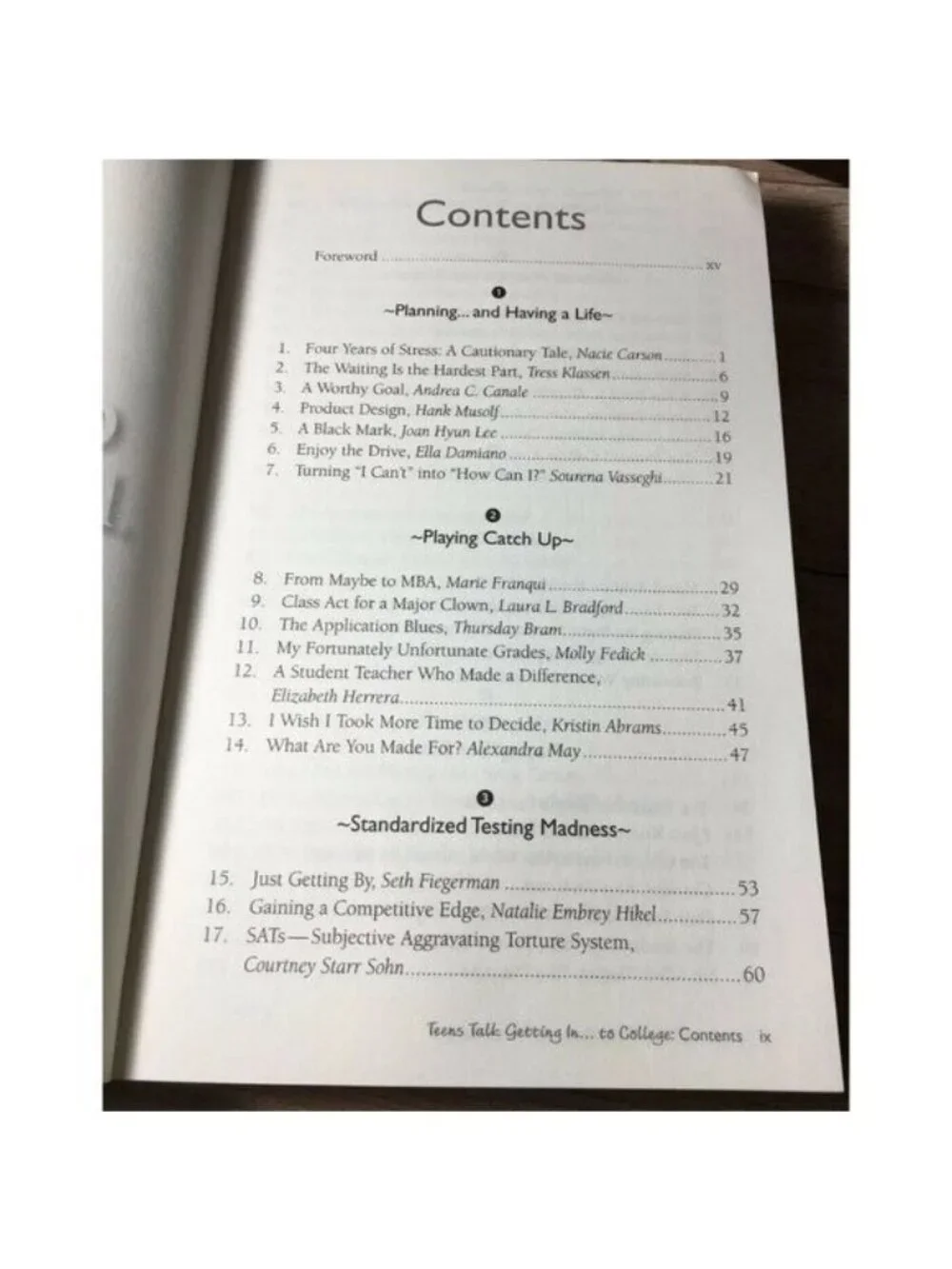 Chicken Soup For The Soul Teens Talk Getting In...To College 101 True Story Book